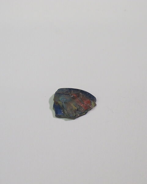 Mold-pressed amulet or fragment, Glass 