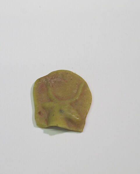 Mold-pressed amulet or fragment, Glass 