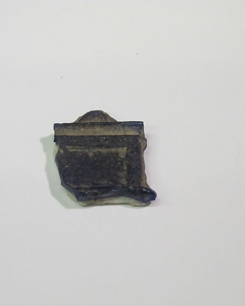 Mold-pressed amulet or fragment, Glass 