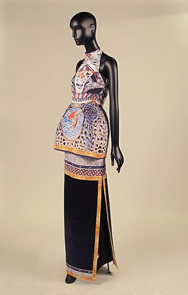 Dress, Mary Katrantzou (British, born Athens, Greece, 1983), silk, metal, British