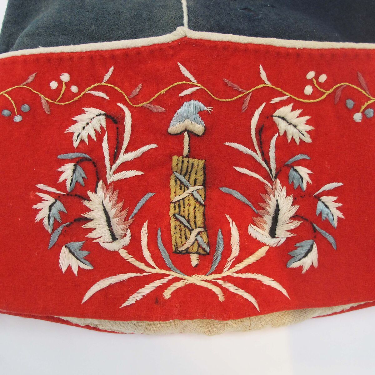 Cap, wool, cotton, linen, French