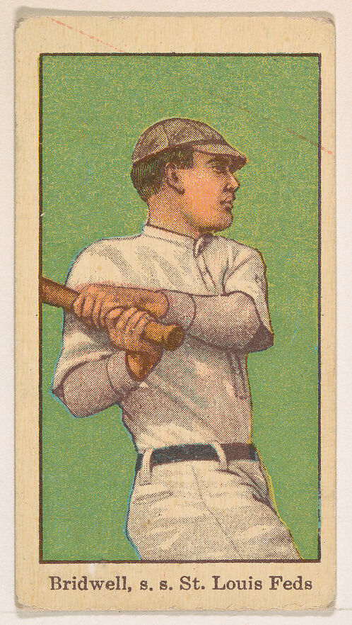 Bridwell, Shortstop, St. Louis, Federal League, from the Baseball Players series (D303), issued by the General Baking Company, Issued by General Baking Company, Commercial color lithograph 