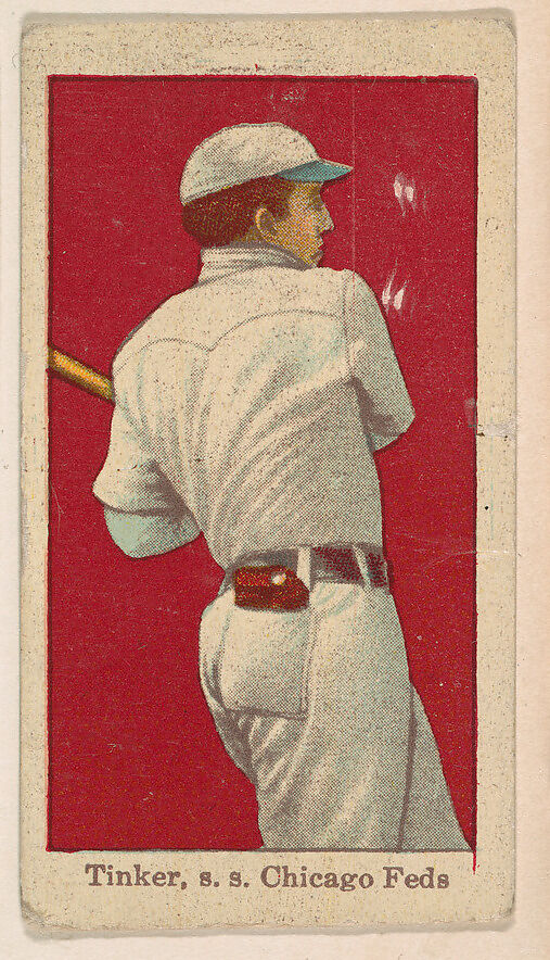 Tinker, Shortshop, Chicago, Federal League, from the Baseball Players series (D303), issued by the General Baking Company, Issued by General Baking Company, Commercial color lithograph 