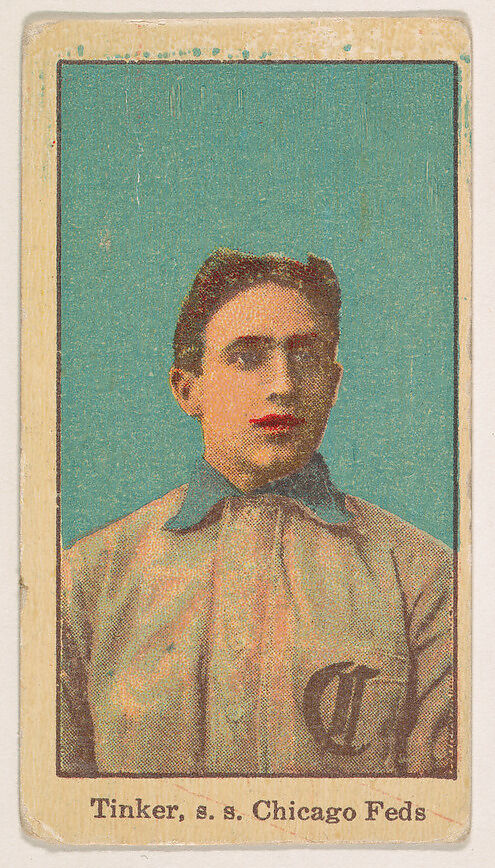 Tinker, Shortstop, Chicago, Federal League, from the Baseball Players series (D303), issued by the General Baking Company, Issued by General Baking Company, Commercial color lithograph 