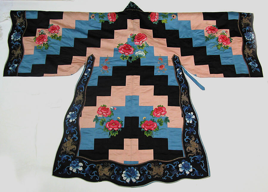 Theatrical robe for a female Daoist priest, Silk thread embroidery on silk satin, China