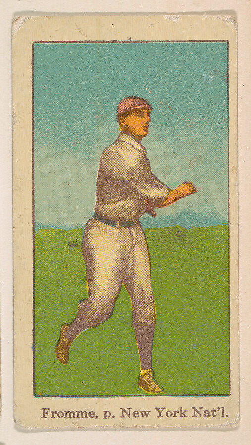 Fromme, Pitcher, New York, National League, from the Baseball Players series (D303), issued by the General Baking Company, Issued by General Baking Company, Commercial color lithograph 
