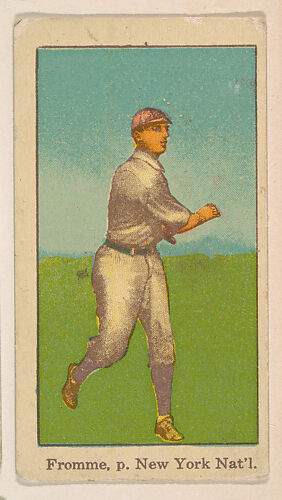 Fromme, Pitcher, New York, National League, from the Baseball Players series (D303), issued by the General Baking Company