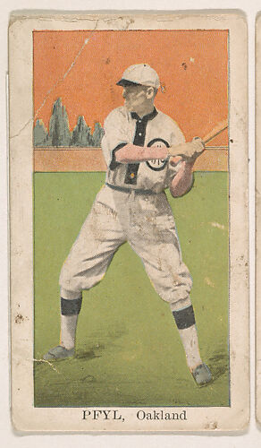 Pyfl, Oakland, from the Baseball Players series (D311), issued by the Pacific Coast Biscuit Company