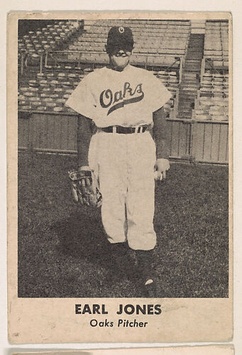 Earl Jones, Oaks Pitchder, from the Oakland Baseball Players (Oaks) series (D317), issued by Sunbeam Bread and Remar Bread