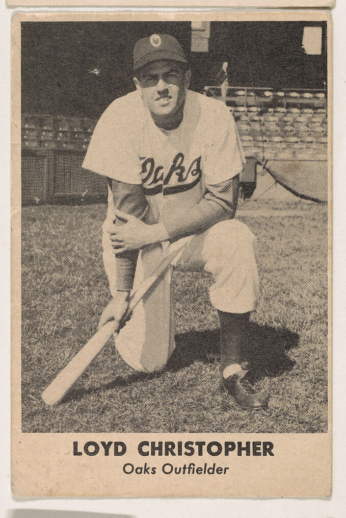 Loyd Christopher, from the Oakland Baseball Players (Oaks) series (D317), issued by Sunbeam Bread and Remar Bread, Issued by Sunbeam Bread, Commercial color lithograph 