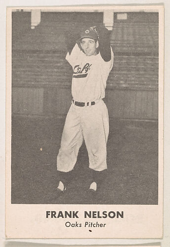 Frank Nelson, Oaks Pitcher, from the Oakland Baseball Players (Oaks) series (D317), issued by Sunbeam Bread and Remar Bread