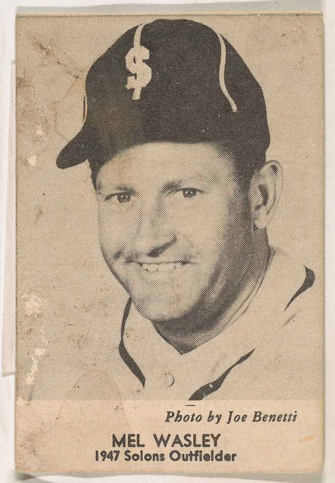 Mel Wasley, Solons Outfielder, from the Oakland Baseball Players (Oaks) series (D317), issued by Sunbeam Bread and Remar Bread, Issued by Sunbeam Bread, Commercial color lithograph 