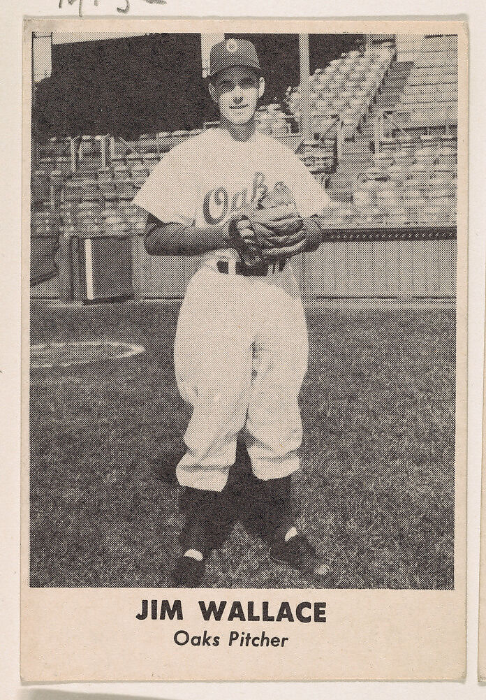 Jim Wallace, Oaks Pitcher, from the Oakland Baseball Players (Oaks) series (D317), issued by Sunbeam Bread and Remar Bread, Issued by Sunbeam Bread, Commercial color lithograph 