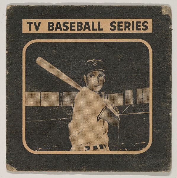 Bobby Thomson, Outfield, New York Giants, No. 9, from the TV Baseball Star Pictures series (D358), issued by Drake Bakeries, Inc., Issued by Drake Brothers Bakery, Commercial color lithograph 