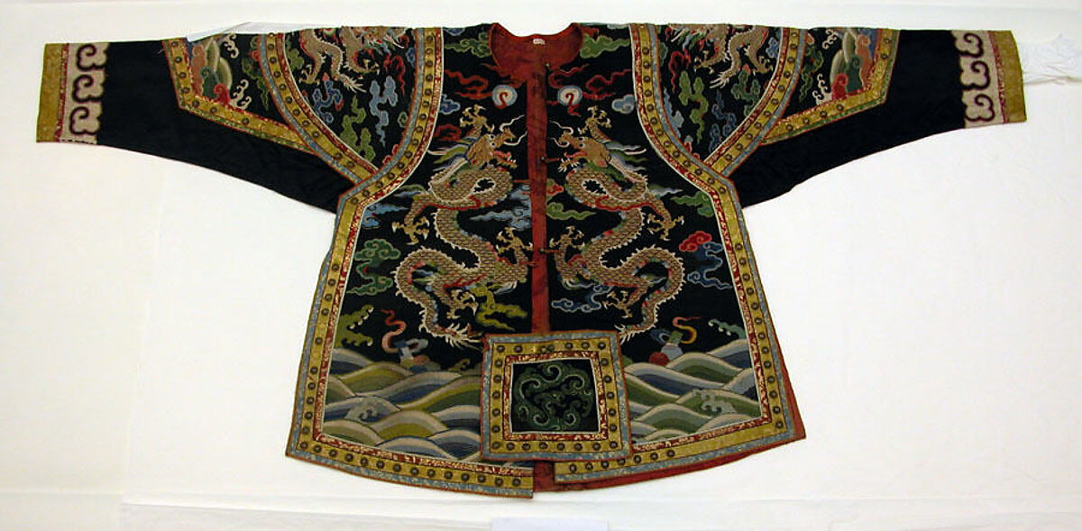 Theatrical armor with dragons, Silk and metallic thread tapestry (kesi), China 