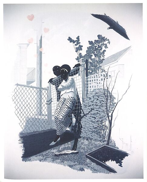 Vignette IV, Kerry James Marshall (American, born Birmingham, Alabama, 1955), Acrylic on PVC panel 