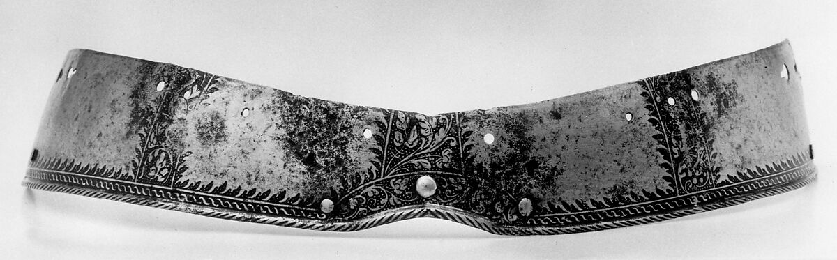 Elements of an Armor Garniture, Attributed to Wolfgang Grosschedel (German, Landshut, active ca. 1517–62), Steel, German, Landshut