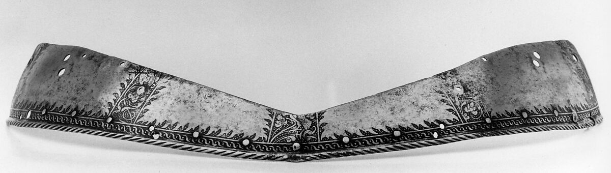 Elements of an Armor Garniture, Attributed to Wolfgang Grosschedel (German, Landshut, active ca. 1517–62), Steel, German, Landshut