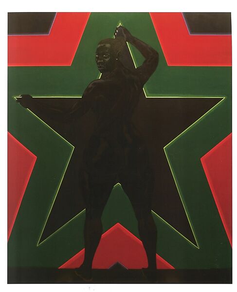 Black Star 2, Kerry James Marshall (American, born Birmingham, Alabama, 1955), Acrylic on PVC panel 