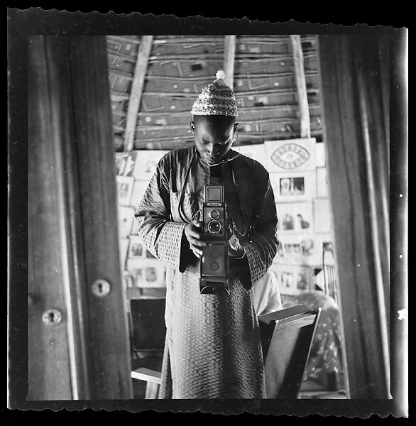 Self-Portrait at Home, Oumar Ka (Senegalese, 1930–2020 Touba, Senegal), Film, emulsion 