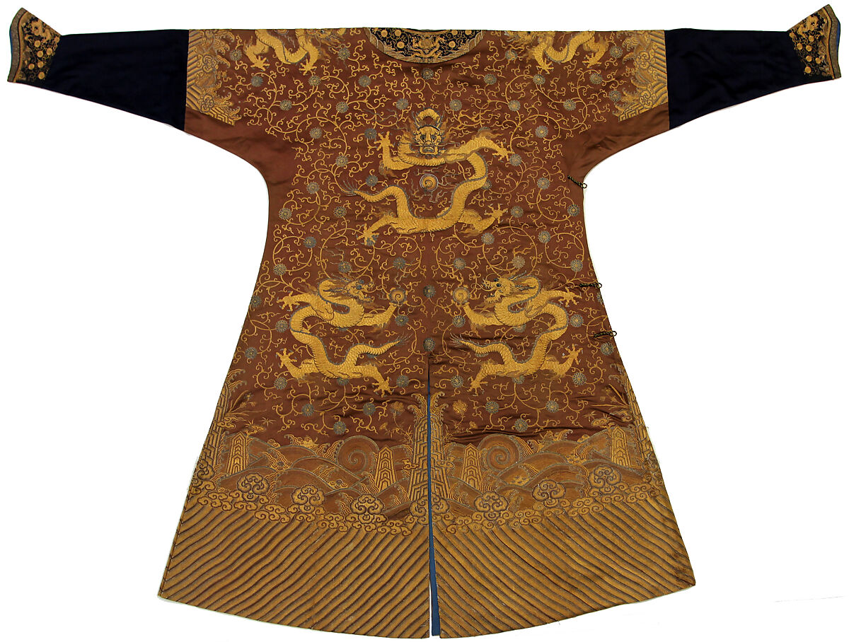Imperial Court Robe, Silk, metallic thread, China