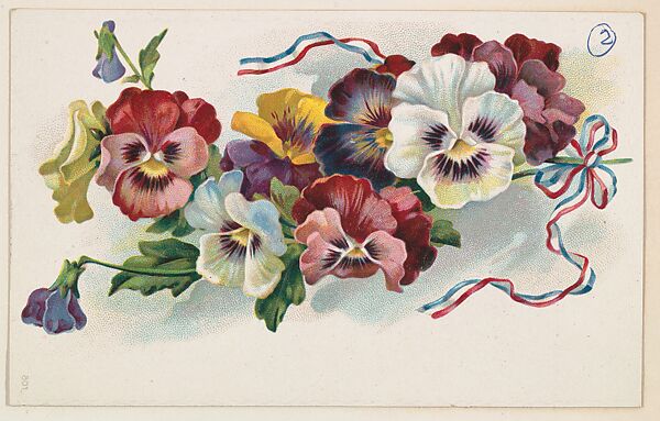 Issued by Keller's Sweet Home Bread | Pansy, floral post card, issued ...