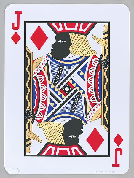 Game Changing, Derrick Adams (American, born Baltimore, Maryland, 1970), Screenprint, gold leaf