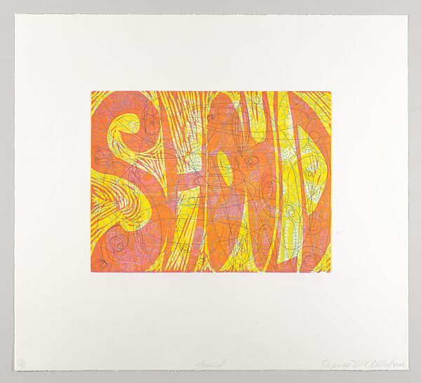 Would; Could; Should, Suzanne McClelland (American, born Jacksonville, Florida, 1959), Color etching and woodcut 
