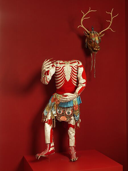 Skeleton Dance Costume, Silk and flannel, Tibet