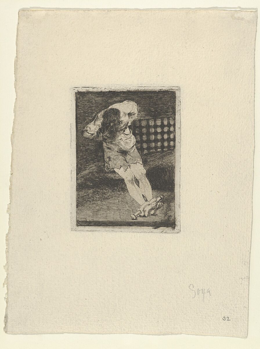 The Custody of a Prisoner Does Not Call for Torture (La seguridad de un reo no exige tormento), Goya (Francisco de Goya y Lucientes) (Spanish, Fuendetodos 1746–1828 Bordeaux), Etching, burin ('Goya' inscribed in pencil lower right, not in the artist's hand) 