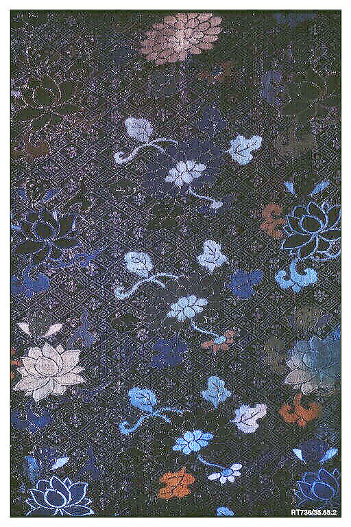 Piece, Silk, metallic thread, China 