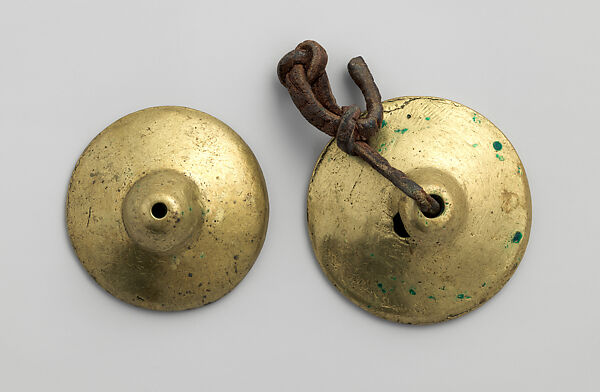 Tal (finger cymbals), Brass, leather, Afghan 