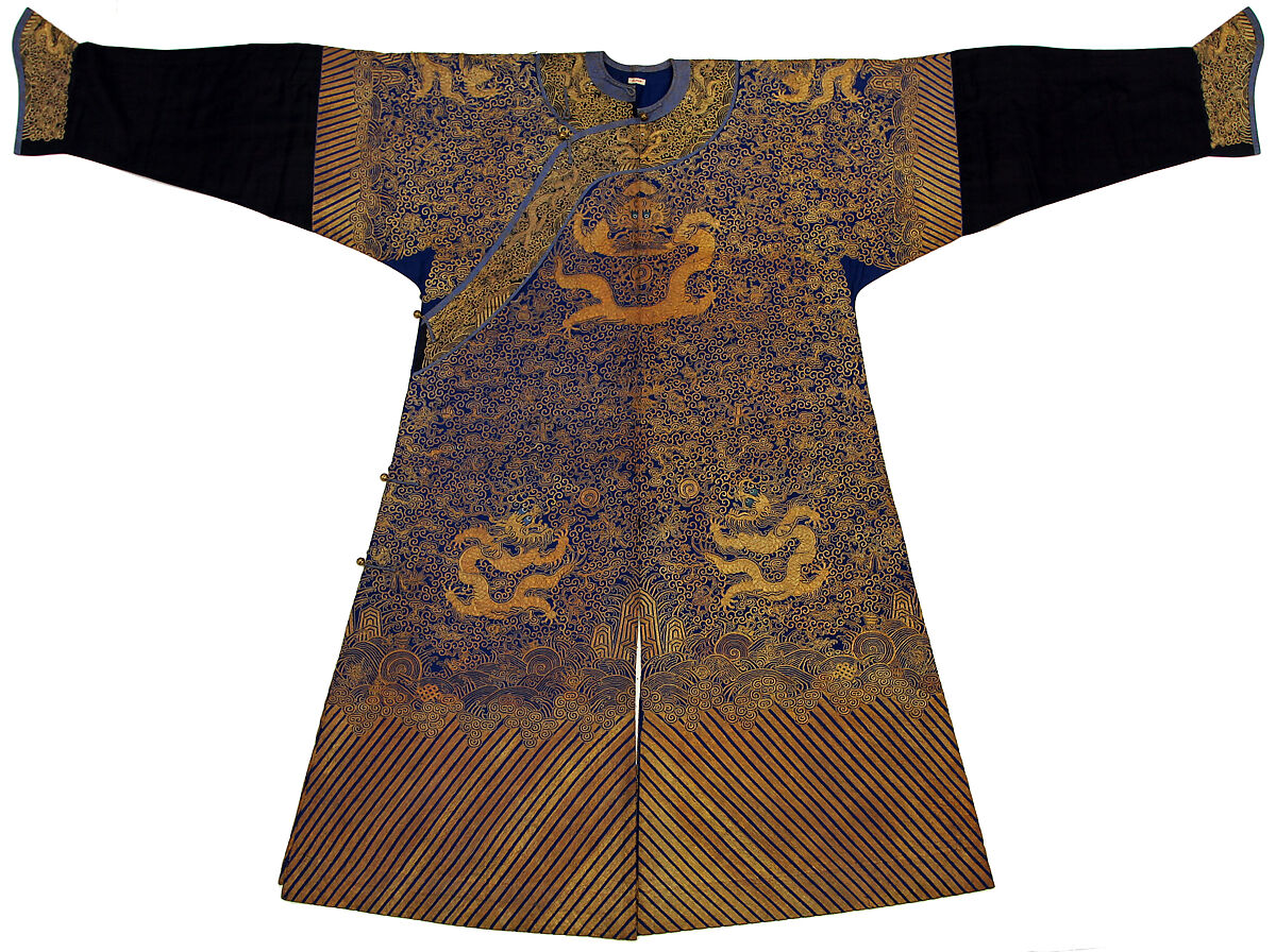 Imperial Court Robe, Silk, metallic thread, China 