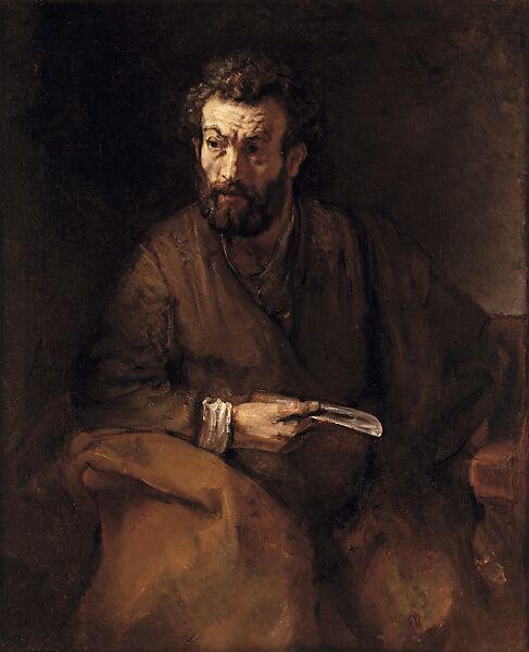 Saint Bartholomew, Rembrandt (Rembrandt van Rijn) (Dutch, Leiden 1606–1669 Amsterdam), Oil on canvas 