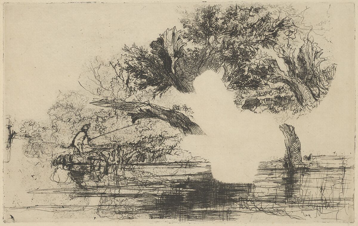 Penton Hook, Sir Francis Seymour Haden (British, London 1818–1910 Bramdean, Hampshire), Etching and drypoint; trial proof c (Harrington); third state of six (Schneiderman) 