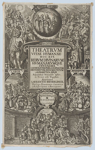 Frontispiece for 'Theatrum Vitae Humanae'