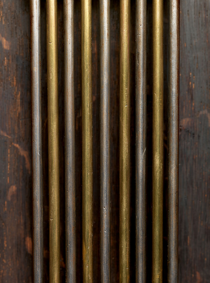 Obelisk clock with a Franklin movement, Case maker: David Roentgen (German, Herrnhaag 1743–1807 Wiesbaden, master 1780), Oak, thuya burl wood, gilded bronze, silver, and steel, German, Neuwied am Rhein