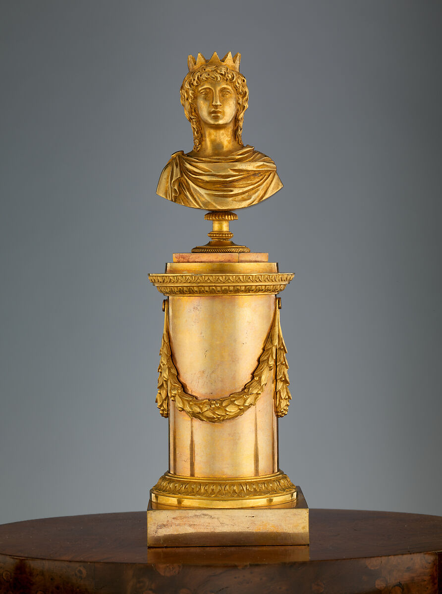 Obelisk clock with a Franklin movement, Case maker: David Roentgen (German, Herrnhaag 1743–1807 Wiesbaden, master 1780), Oak, thuya burl wood, gilded bronze, silver, and steel, German, Neuwied am Rhein