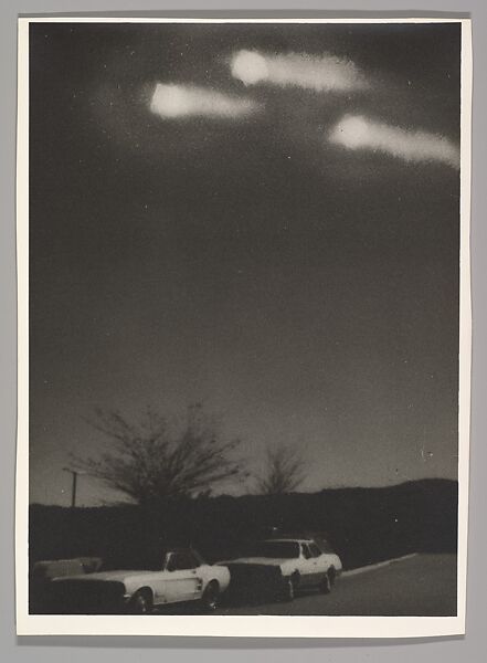 UFO Photo (from the UFO Photos Series), Jim Shaw (American, born Midland, Michigan, 1952), Gelatin silver print 