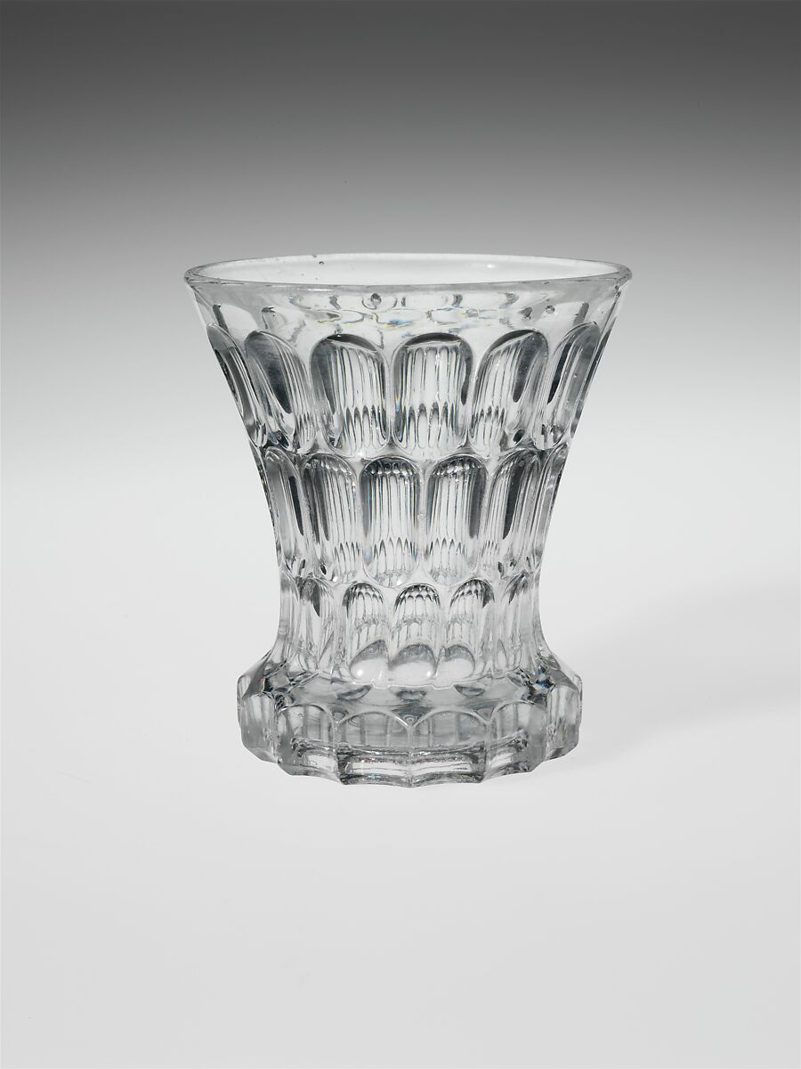 Rummer Tumbler, Bakewell, Pears and Company (1836–1882), Pressed glass, American 