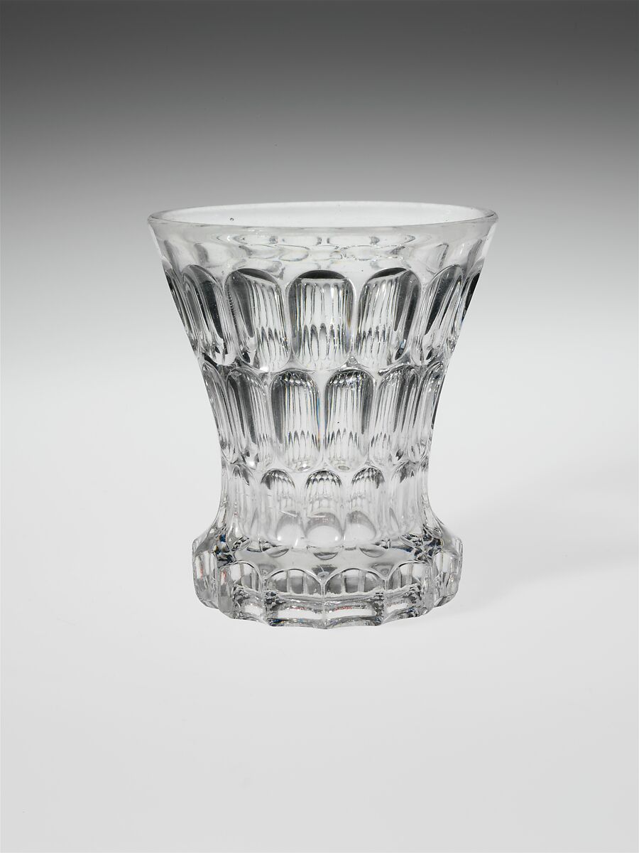 Rummer Tumbler, Bakewell, Pears and Company (1836–1882), Pressed glass, American 