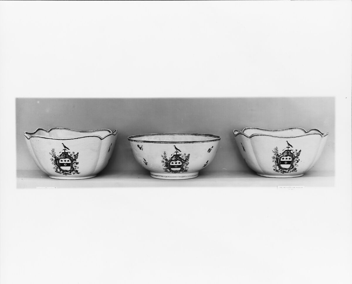 Salad Bowl, Porcelain, Chinese, for American market