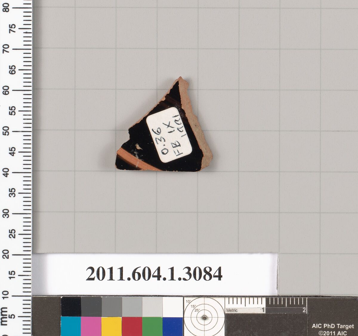 Terracotta fragment of a kylix (drinking cup), Terracotta, Greek, Attic