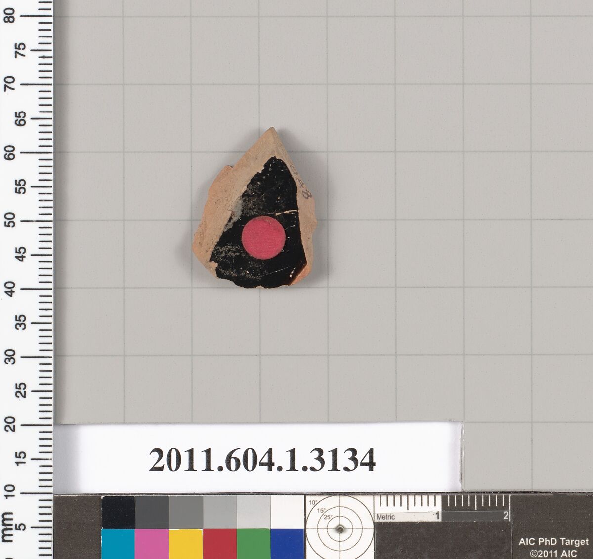 Terracotta fragment of a kylix (drinking cup), Terracotta, Greek, Attic