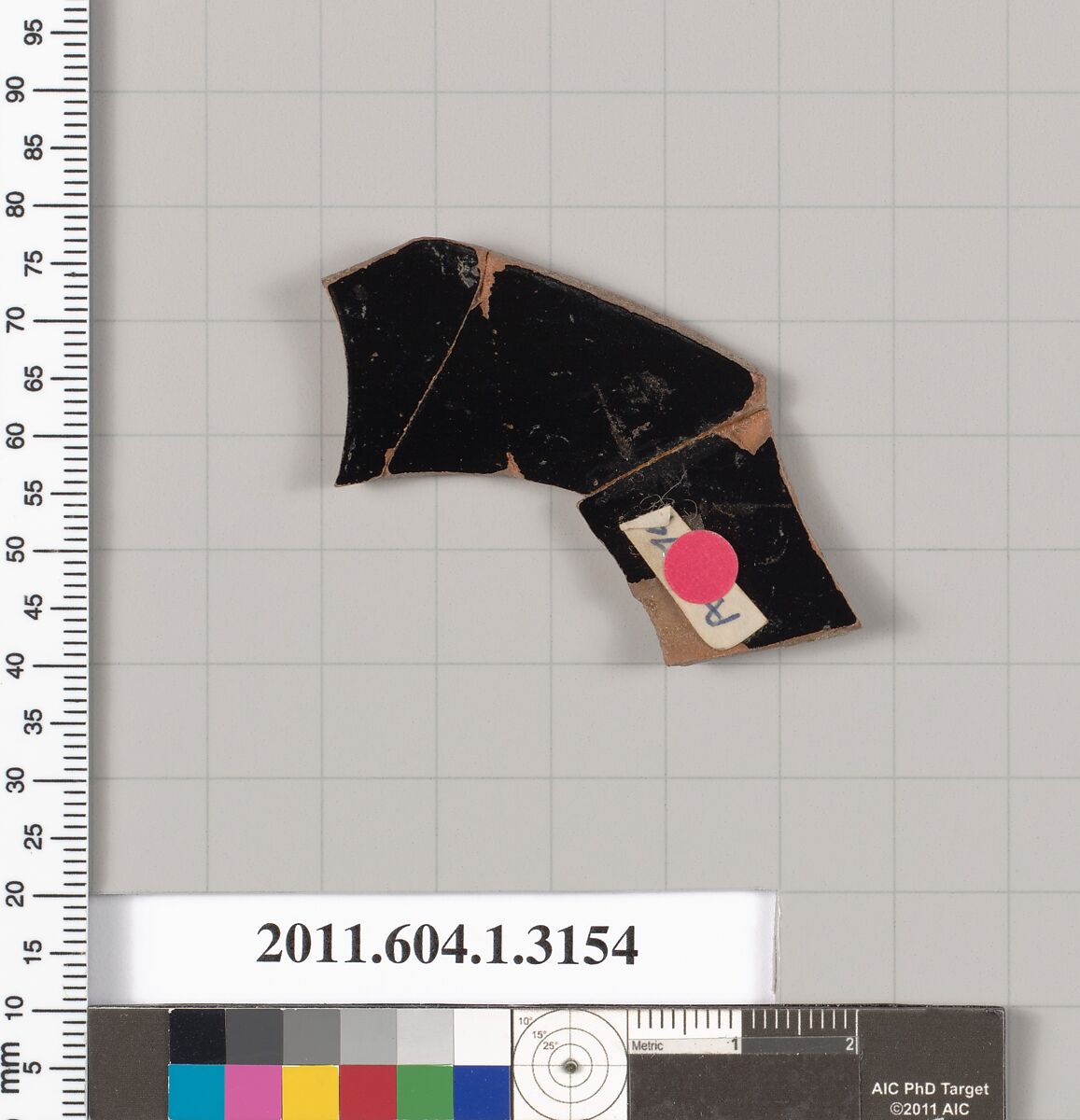 Terracotta fragment of a kylix (drinking cup), Terracotta, Greek, Attic