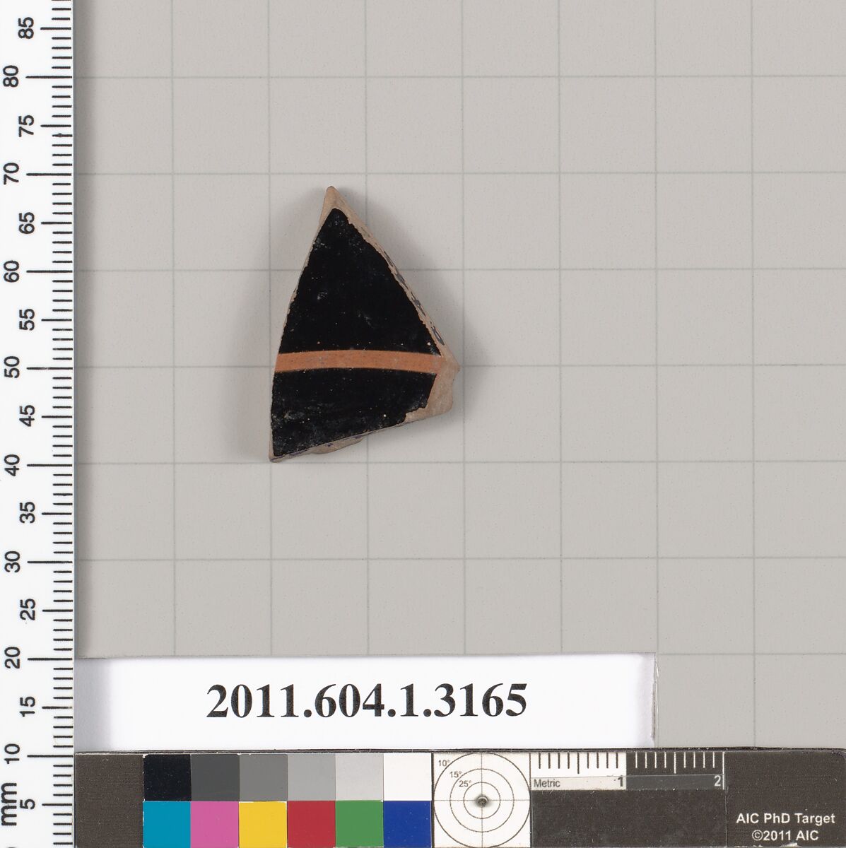 Terracotta fragment of a kylix (drinking cup), Terracotta, Greek, Attic