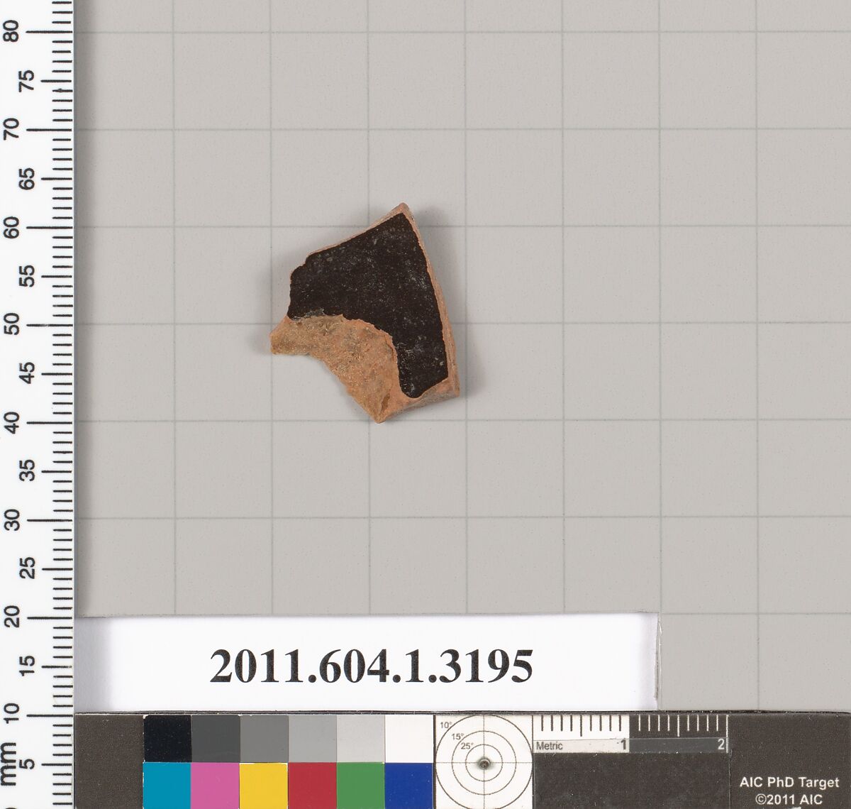 Terracotta fragment of a kylix (drinking cup), Terracotta, Greek, Attic
