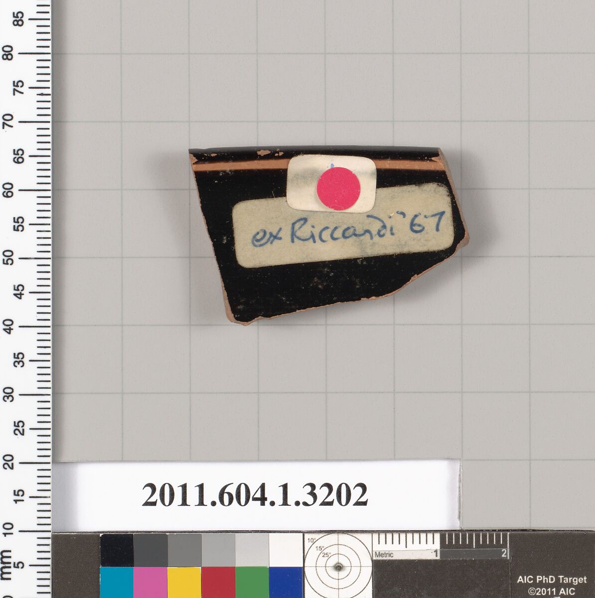 Terracotta rim fragment of a kylix (drinking cup), Terracotta, Greek, Attic