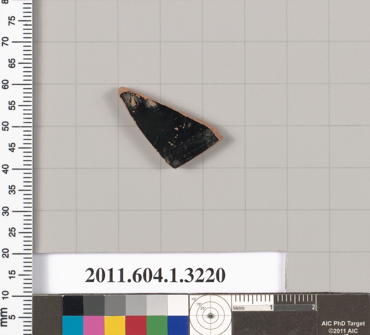 Terracotta fragment of a kylix (drinking cup), Terracotta, Greek, Attic