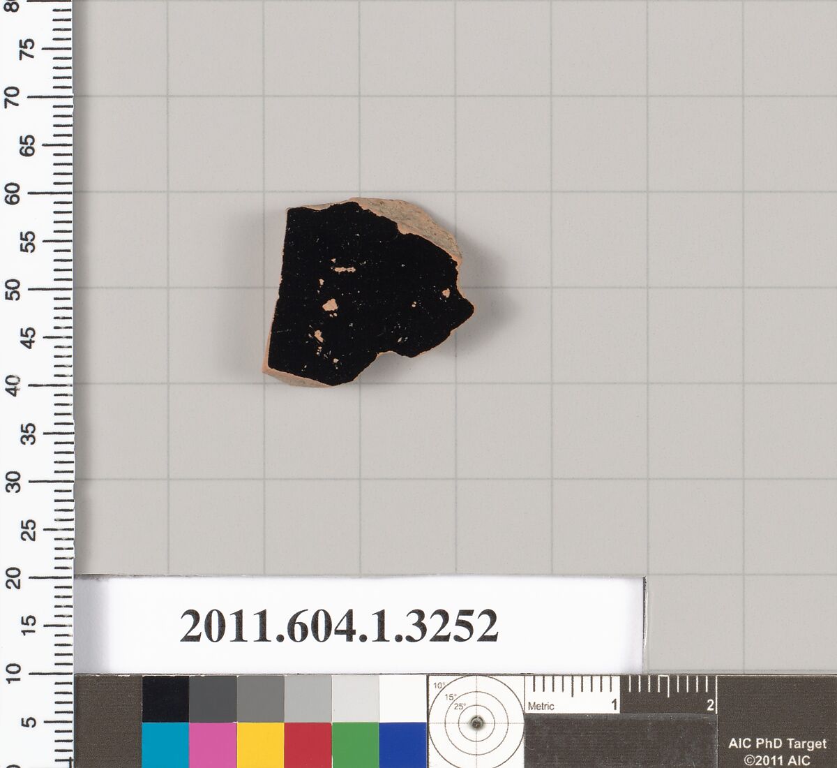 Terracotta fragment of a kylix (drinking cup), Terracotta, Greek, Attic